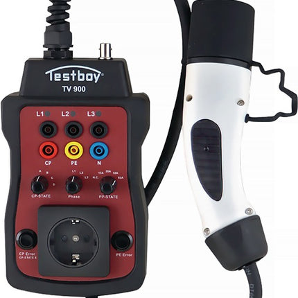 Adattatore di prova per stazione di ricarica TESTBOY TV 900 per stazioni di ricarica di tipo 2 ( 4000828083 )