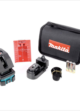 Makita SK 103 PZ roter Kreuzlinienlaser mit Laser Target und Zubehör - Toolbrothers