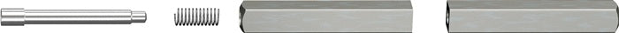 OGRO Panik-Stift 120 FS SECURE Vierkant 9 mm ( 3000267146 )