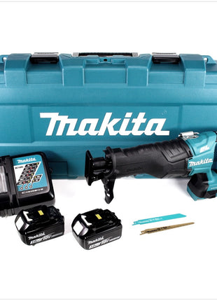 Makita DJR 360 RFK Akku Reciprosäge 36V ( 2x18V ) Brushless Säbelsäge im Koffer + 2x 3,0 Ah Akku + Ladegerät - Toolbrothers