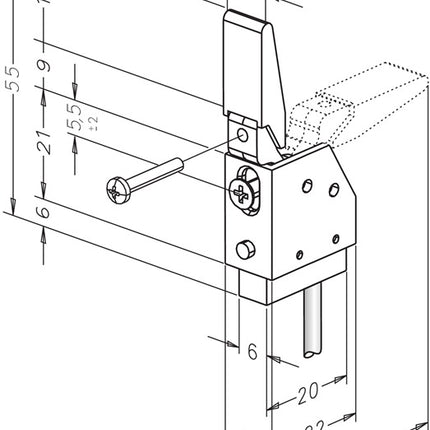 ASSA ABLOY Riegelschaltkontakt 878 ohne Schließblech ( 3000251812 )