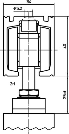 GEZE meccanismo di chiusura morbida Perlan 140 SoftStop 80 kg EV 1 ( 3326039037 )