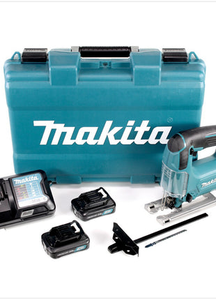 Makita JV 101 DWAE 10,8 V Akku Pendelhub Stichsäge + 2 x 2 Ah 10,8 V Akku + 1 x Ladegerät + Transportkoffer - Toolbrothers