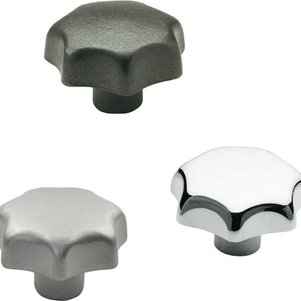Manopola a stella GANTER DIN 6336 con boccola filettata ( 4601000859 )