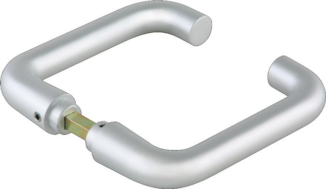 Coppia di maniglie per porte in vetro DORMA-GLAS di forma rotonda in metallo leggero anodizzato argento ( 3000254517 )