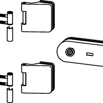 DORMA-GLAS Glastürbeschlag STUDIO Rondo/OFFICE Junior Leichtmetall niro eloxiert ( 3000254462 )