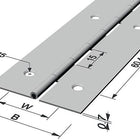 PG Stangenscharnier Scharnierbreite offen 32 mm Materialstärke 0,7 mm ( 3000272021 )