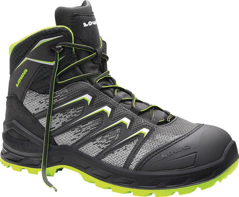 LOWA Botte de sécurité Larrox Work GTX grey Mid taille 43 gris/vert ( 8000469068 )