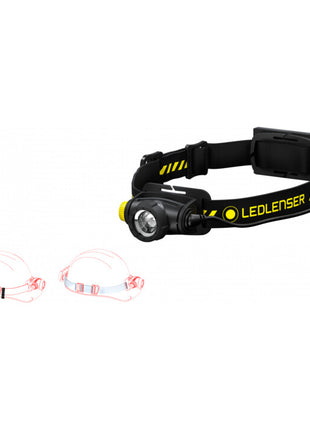 LEDLENSER Lampe frontale à LED H5R Travail 3,7 V 1 800 mAh pour piles accu ( 4000901284 )