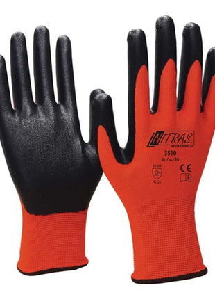 NITRAS Handschuhe Nitril Foam Größe 11 rot/schwarz ( 8000378682 )