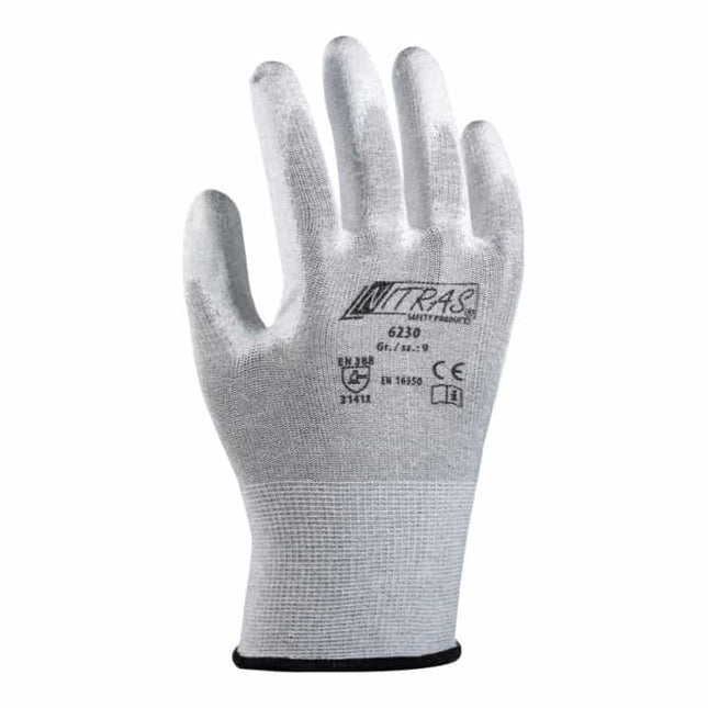 Guanti NITRAS 6230 taglia 8 grigio/bianco ( 8000235152 )