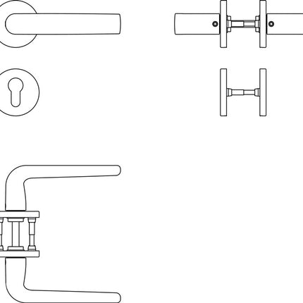 FSB Set di rosette 12 1267 Alluminio 0810 ( 3322002505 )