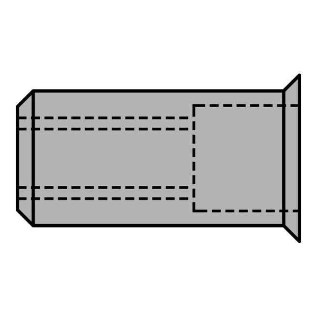 Dado per rivetto cieco GESIPA Gambo del rivetto d x l 9 x 15,5 mm M6 ( 4000813791 )