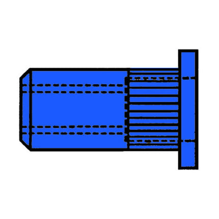 Dado per rivetto cieco GESIPA Gambo del rivetto d x l 9 x 15,5 mm M6 ( 4000813529 )