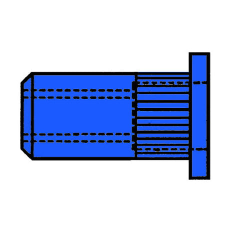 GESIPA tuerca remachable vástago remachador dxl 9 x 15,5 mm M6 (4000813529)