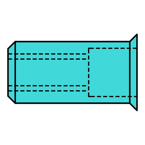 GESIPA Blindnietmutter Nietschaft d x l 7 x 12,5 mm M5 ( 4000813797 )