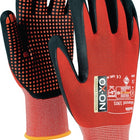Guanti OX-ON Flexible Advanced 1901 taglia 8 nero/rosso ( 4000391342 )