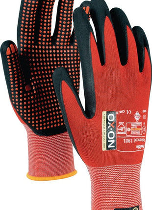 OX-ON Gants Flexible Advanced 1901 Taille 8 noir/rouge ( 4000391342 )