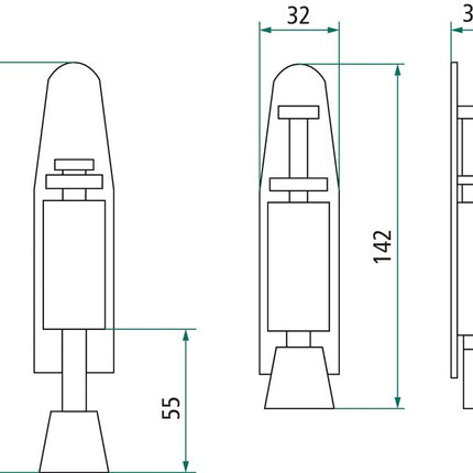 Porta INTERSTEEL 0035.4440 acciaio inox opaco ( 3000210971 )