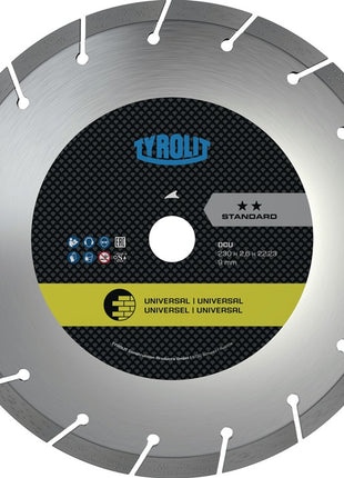 TYROLIT Disque à tronçonner diamant DCU Standard D. 180 mm perçage 22,23 mm ( 4000845044 )