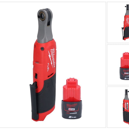 Milwaukee M12 FHIR14-201 cricchetto a batteria 12 V 47 Nm 1/4" brushless + 1x batteria ricaricabile 2,0 Ah - senza caricabatterie