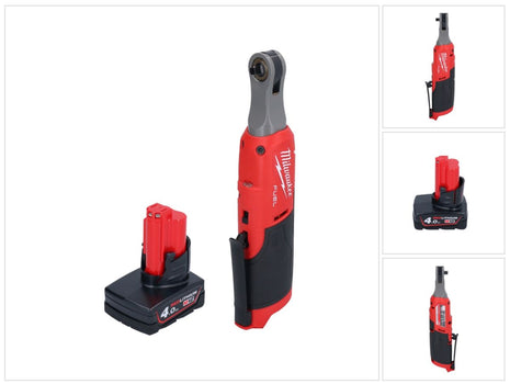 Milwaukee M12 FHIR14-401 carraca a batería 12 V 47 Nm 1/4" sin escobillas + 1x batería 4,0 Ah - sin cargador