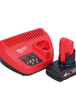 Milwaukee M12 FHIR14-401 Akku Ratsche 12 V 47 Nm 1/4" Brushless + 1x Akku 4,0 Ah + Ladegerät