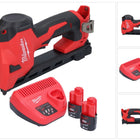 Pinza a batteria Milwaukee M12 BCST-202 12 V 19 x 25,4 mm + 2x batteria ricaricabile 2,0 Ah + caricatore