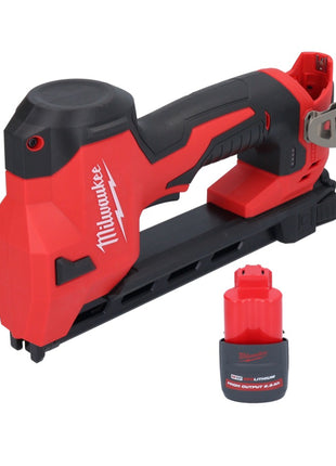 Grapadora a batería Milwaukee M12 BCST-251 12 V 19 x 25,4 mm + 1x batería 2,5 Ah - sin cargador