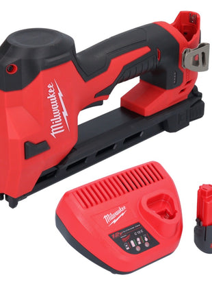 Milwaukee M12 BCST-251 Akku Tacker 12 V 19 x 25,4 mm + 1x Akku 2,5 Ah + Ladegerät