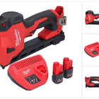 Pinza a batteria Milwaukee M12 BCST-252 12 V 19 x 25,4 mm + 2x batteria ricaricabile 2,5 Ah + caricabatterie