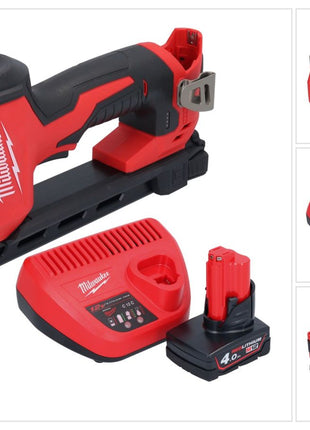 Milwaukee M12 BCST-401 Akku Tacker 12 V 19 x 25,4 mm + 1x Akku 4,0 Ah + Ladegerät