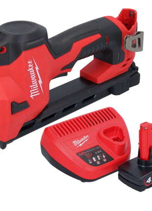 Milwaukee M12 BCST-401 Akku Tacker 12 V 19 x 25,4 mm + 1x Akku 4,0 Ah + Ladegerät