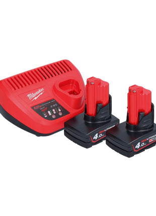 Milwaukee M12 BCST-402 wkrętarka akumulatorowa 12 V 19 x 25,4 mm + 2x akumulator 4,0 Ah + ładowarka