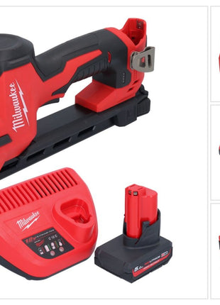 Milwaukee M12 BCST-501 wkrętarka akumulatorowa 12 V 19 x 25,4 mm + 1x akumulator 5,0 Ah + ładowarka