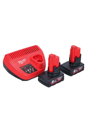 Milwaukee M12 BCST-602 wkrętarka akumulatorowa 12 V 19 x 25,4 mm + 2x akumulator 6,0 Ah + ładowarka