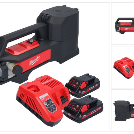 Milwaukee M18 BTP-302 Akku Transferpumpe 18 V 1817 l/h + 2x Akku 3,0 Ah + Ladegerät