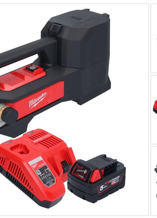 Milwaukee M18 BTP-501 Akku Transferpumpe 18 V 1817 l/h + 1x Akku 5,0 Ah + Ladegerät