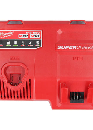 Cargador rápido Milwaukee M12-18SC 12 V / 18 V 13,5 amperios (4932471735) para baterías Li-Ion