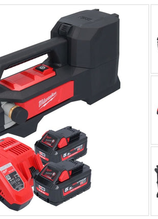 Pompe de transfert de batterie Milwaukee M18 BTP-552 18 V 1817 l/h + 2x batteries 5,5 Ah + chargeur