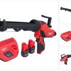 Milwaukee M12 PCG/310-252 Pistola per cartucce a batteria 12 V 310 ml + 2x batteria 2,5 Ah + caricabatteria