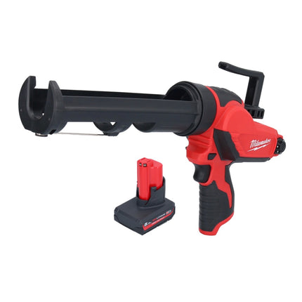 Milwaukee M12 PCG/310-501 Pistola per cartucce a batteria 12 V 310 ml + 1x batteria 5,0 Ah - senza caricabatteria