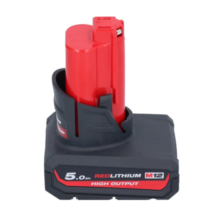 Milwaukee M12 PCG/310-501 Pistola per cartucce a batteria 12 V 310 ml + 1x batteria 5,0 Ah - senza caricabatteria