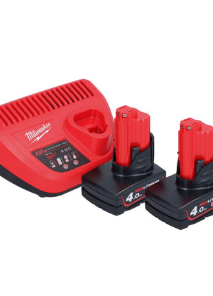 Odkurzacz akumulatorowy Milwaukee M12 HV-402 12 V + 2x akumulator 4,0 Ah + ładowarka