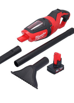 Odkurzacz akumulatorowy Milwaukee M12 HV-601 12 V + 1x akumulator 6,0 Ah + ładowarka