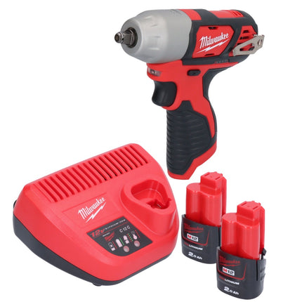 Avvitatore a impulsi a batteria Milwaukee M12 BIW38-202 12 V 135 Nm 3/8" + 2x batteria ricaricabile 2,0 Ah + caricabatterie