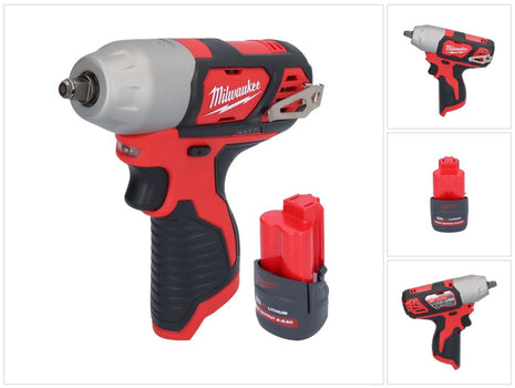 Milwaukee M12 BIW38-251 Clé à choc sans fil 12 V 135 Nm 3/8 + 1x batterie 2,5 Ah - sans chargeur