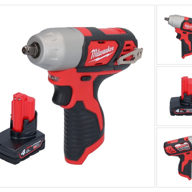 Milwaukee M12 BIW38-401 Akku Schlagschrauber 12 V 135 Nm 3/8˝ + 1x Akku 4,0 Ah - ohne Ladegerät