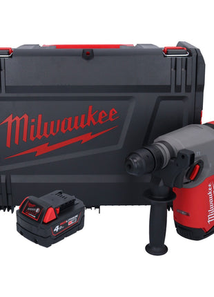 Marteau combiné à batterie Milwaukee M18 ONEFHX-401X 18 V 2,5 J SDS-Plus brushless + 1x batterie 4,0 Ah + boîtier HD - sans chargeur