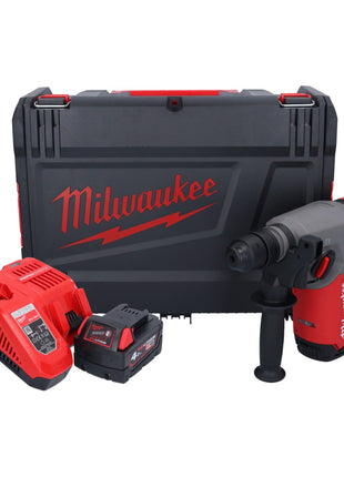 Martillo combinado a batería Milwaukee M18 ONEFHX-401X 18 V 2,5 J SDS-Plus sin escobillas + 1x batería 4,0 Ah + cargador + caja HD